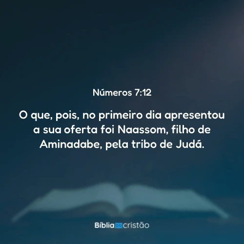 Números 7:12