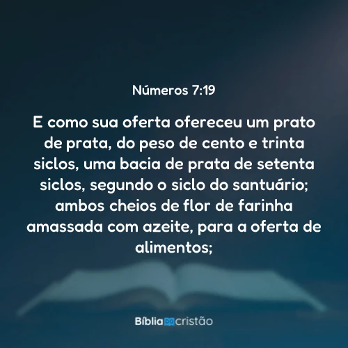 Números 7:19