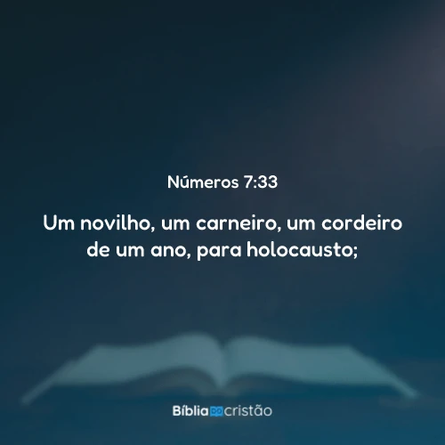 Números 7:33
