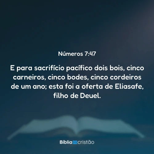 Números 7:47
