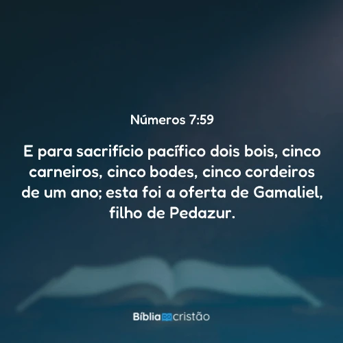 Números 7:59