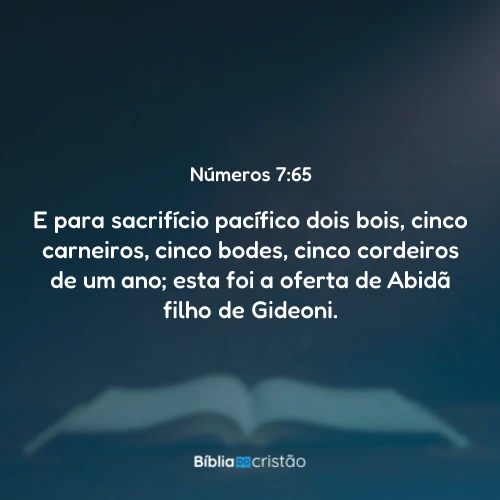 Números 7:65