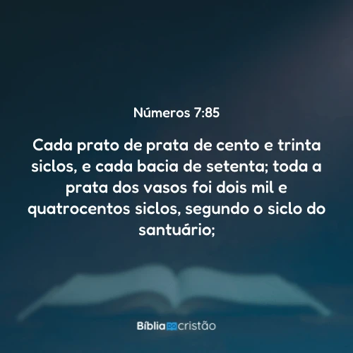 Números 7:85