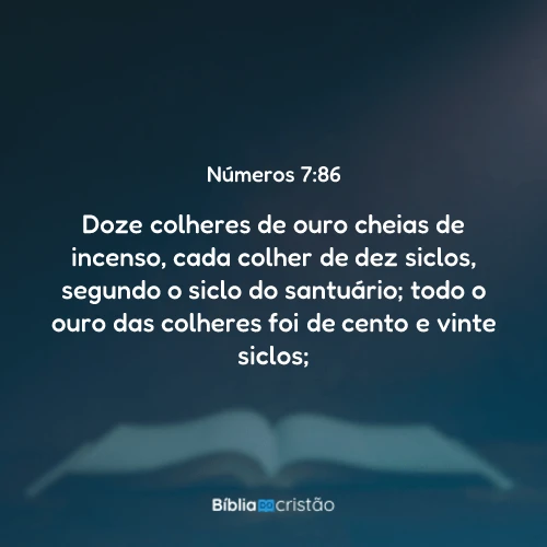 Números 7:86
