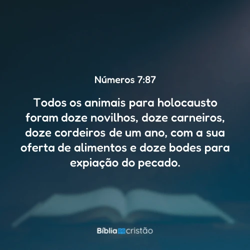 Números 7:87