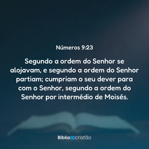 Números 9:23