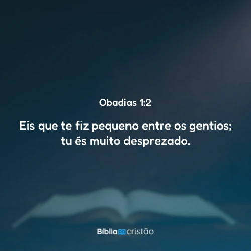 Obadias 1:2