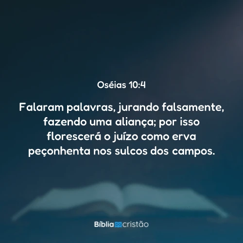 Oséias 10:4
