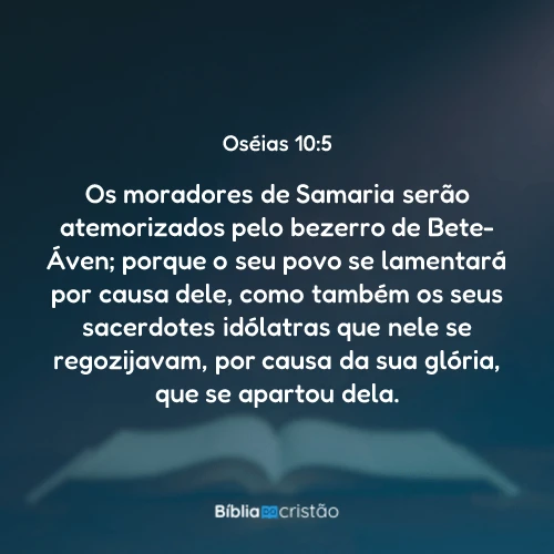 Oséias 10:5