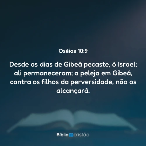 Oséias 10:9