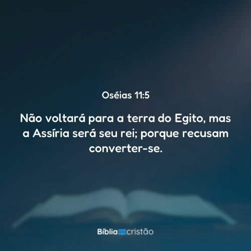 Oséias 11:5
