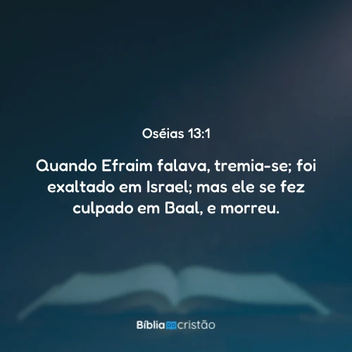 Oséias 13:1
