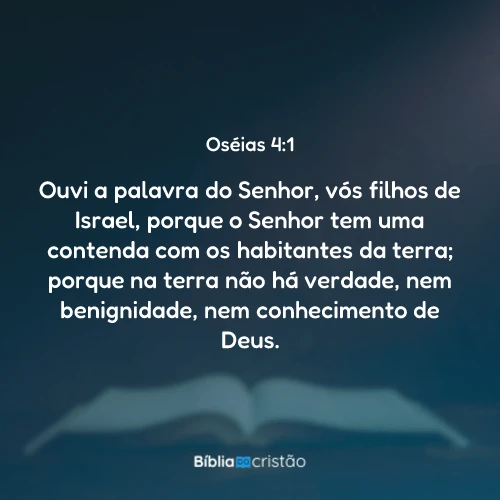 Oséias 4:1
