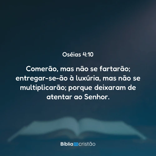 Oséias 4:10