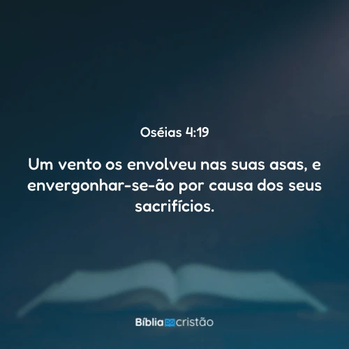 Oséias 4:19