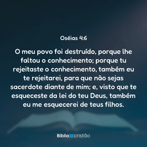 Oséias 4:6