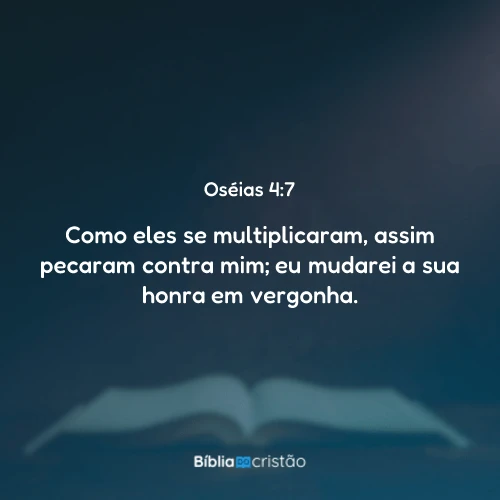 Oséias 4:7