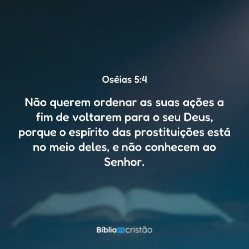 Oséias 5:4