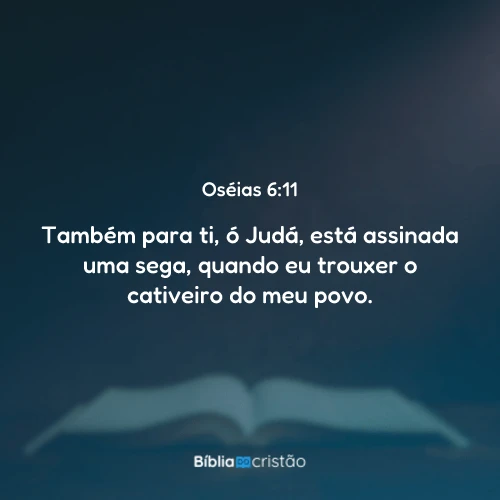 Oséias 6:11
