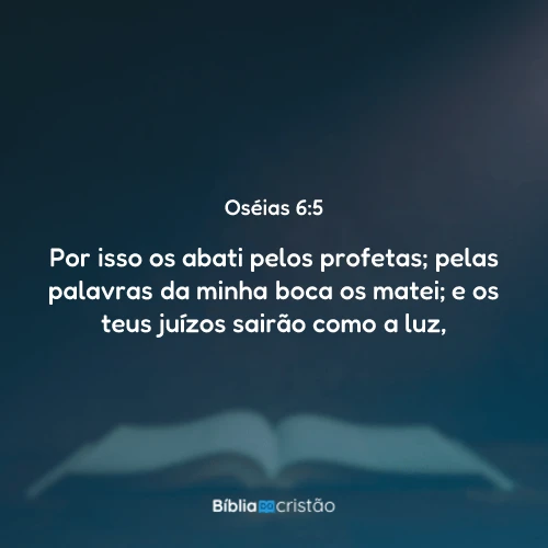 Oséias 6:5