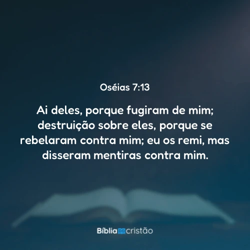 Oséias 7:13