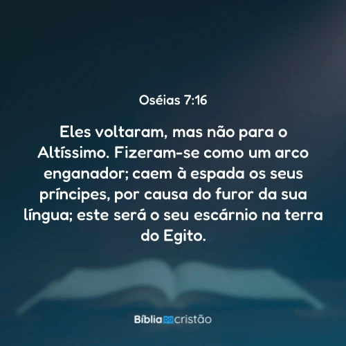 Oséias 7:16