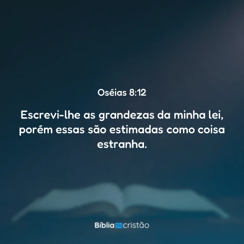 Oséias 8:12