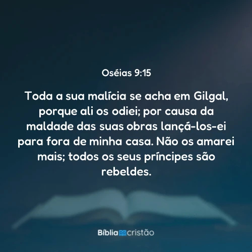 Oséias 9:15