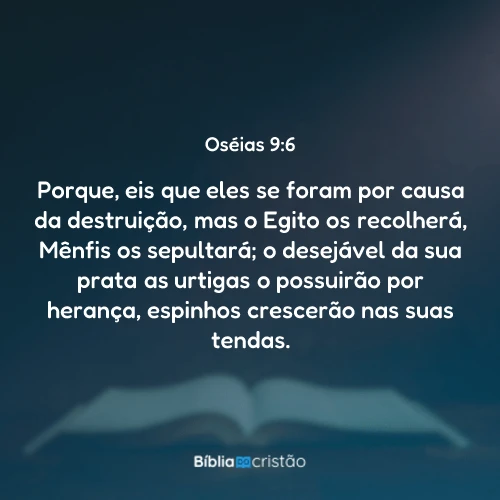 Oséias 9:6