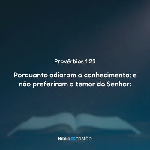 Provérbios 1:29