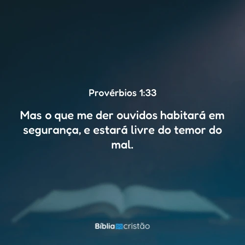 Provérbios 1:33