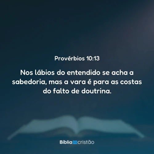 Provérbios 10:13