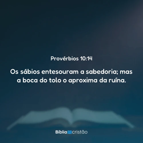 Provérbios 10:14