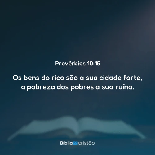 Provérbios 10:15