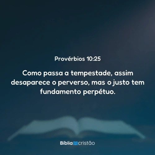 Provérbios 10:25