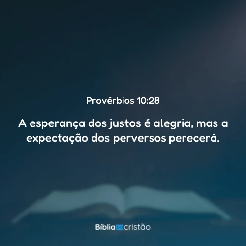 Provérbios 10:28