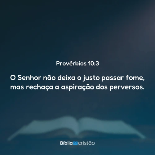 Provérbios 10:3
