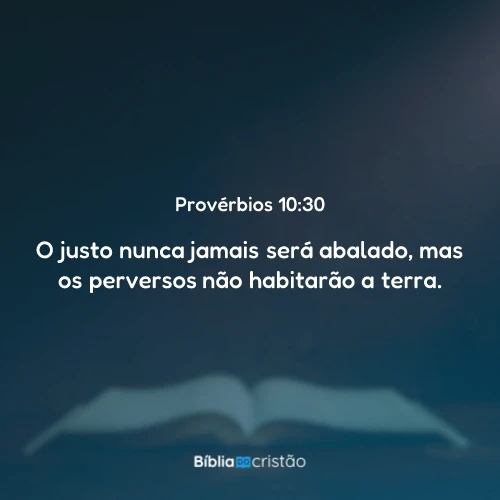 Provérbios 10:30