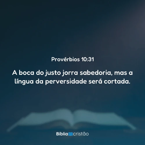 Provérbios 10:31