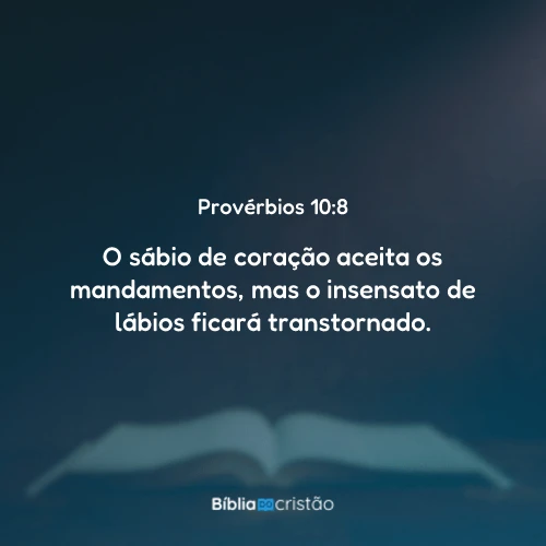 Provérbios 10:8