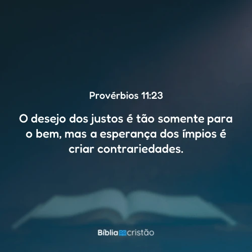 Provérbios 11:23