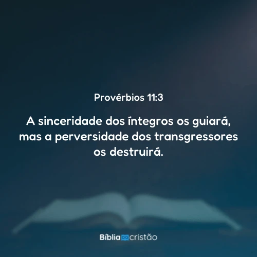 Provérbios 11:3