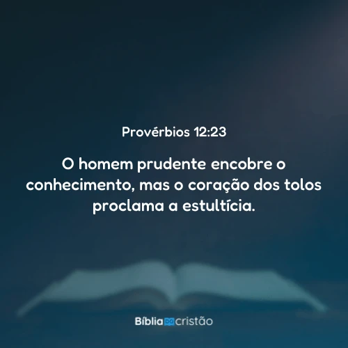 Provérbios 12:23