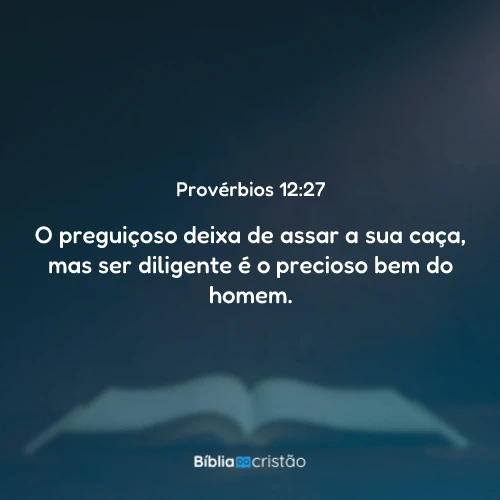 Provérbios 12:27
