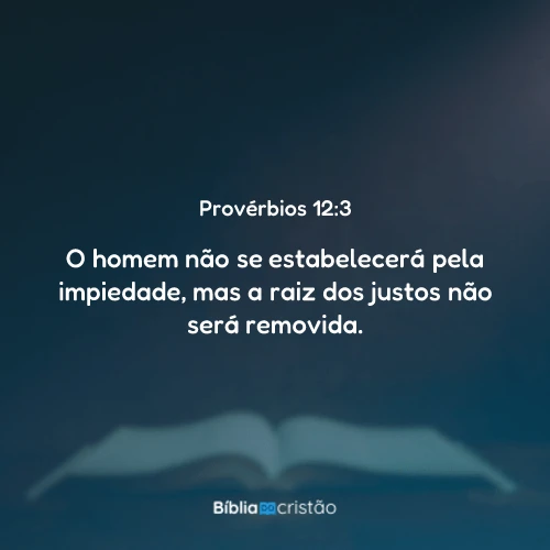 Provérbios 12:3