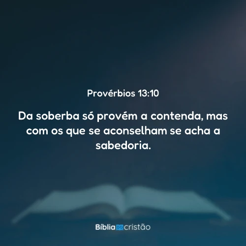 Provérbios 13:10