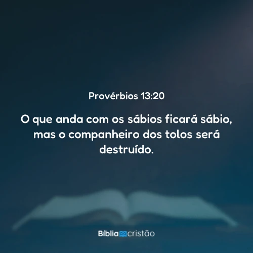 Provérbios 13:20