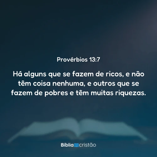 Provérbios 13:7