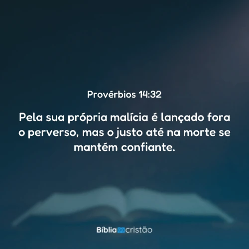 Provérbios 14:32