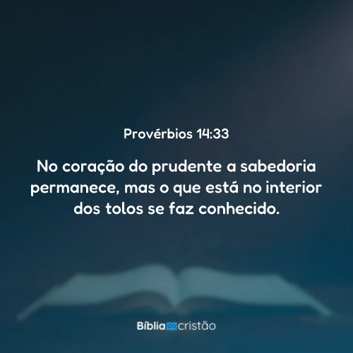 Provérbios 14:33